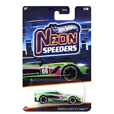 Hot Wheels Neon Speeder Arabalar Corvette C7 206 HRW81