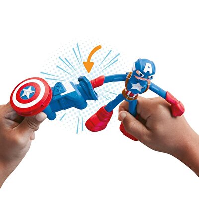 Play Doh Marvel Figürü ve Oyun Hamuru Seti Captain America G0056