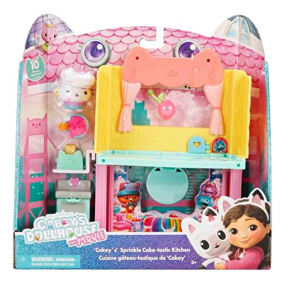 Gabby's Dollhouse Oyun Seti̇ Cakey's Sprinkle Cake-tastic Kitchen