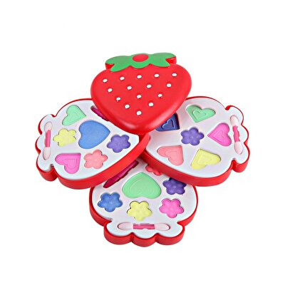 Çilek Kutulu Üçlü Makyaj Seti