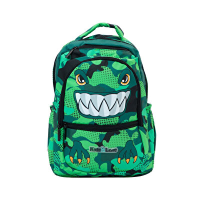 Kaukko Kids Love Square Dinosaur Sırt Çantası