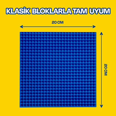 Esnek Blok Zemin 20x20 Cm Mavi