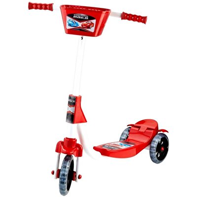 3 Tekerlekli Kırmızı Arabalı Scooter