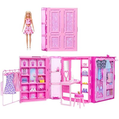 Barbie'nin Rüya Gardırobu ve Bebek Oyun Seti HXD58