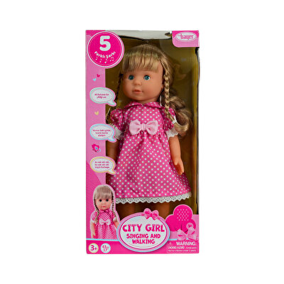 City Girl Şarkı Söyleyen ve Yürüyen Bebek 43 Cm