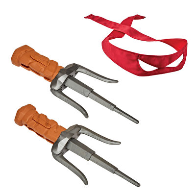 TMNT Maske Ve Aksesuar Seti Pugnali Sai Di Raffaelo