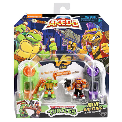 Akedo TMNT S1 2’li Paket 15241 Michelangelo vs Bebop