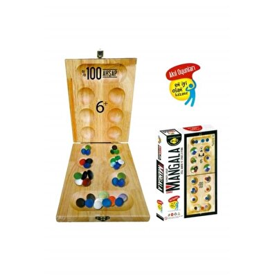 Ahşap Kapaklı Mancala Oyunu