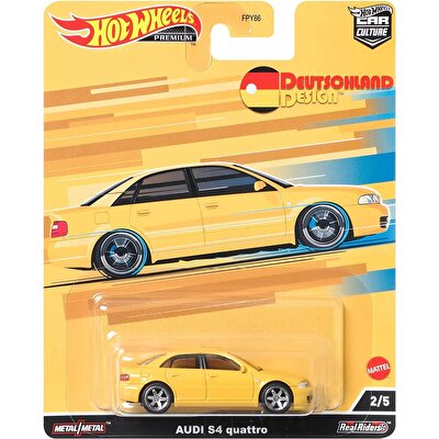 Hot Wheels Car Culture Arabalar Audi S4 Quattro Yellow Car HCJ95