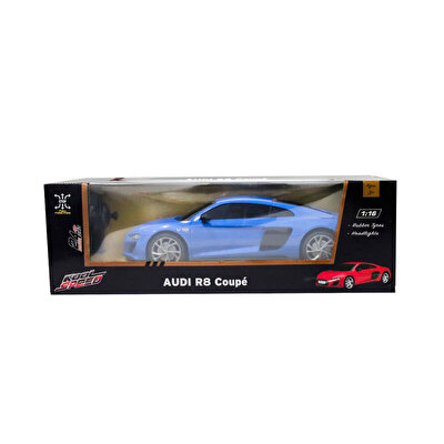 1:16 Audi R8 Coupe Uzaktan Kumandalı Işıklı Mavi Araba