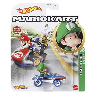 Hot Wheels Mario Kart Karakter Araçlar Baby Luigi HDB28