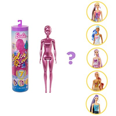 Barbie Color Reveal Renk Değiştiren Sürpriz Barbie Işıltılı Bebekler Serisi GWC55