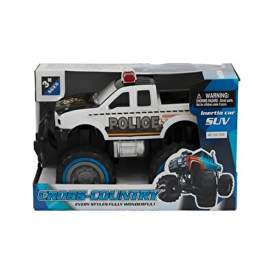 Sürtmeli Modifiye Dev Polis Arazi Aracı Beyaz