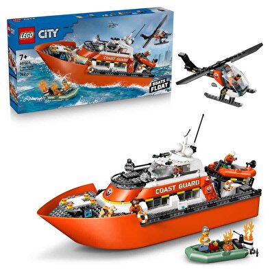 LEGO City Sahil Güvenlik Kurtarma Botu ve Helikopteri 60504