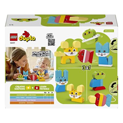 LEGO DUPLO İlk 3'ü 1 Arada Yaratıcı Sevimli Hayvanlar 10477
