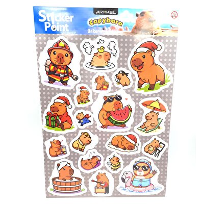 Capybara Sticker 17 x 25 Cm