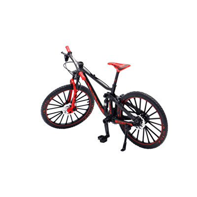1:10 Die Cast 5A Siyah Dağ Bisikleti Kırmızı Sele