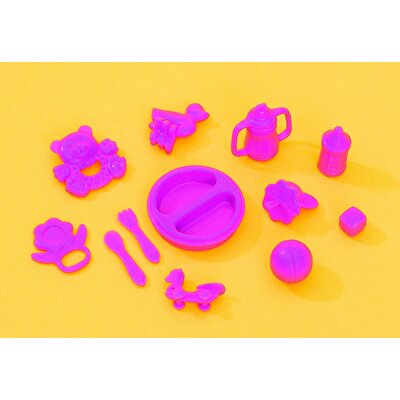 Evi Love Mor Pusetli Bebek Seti