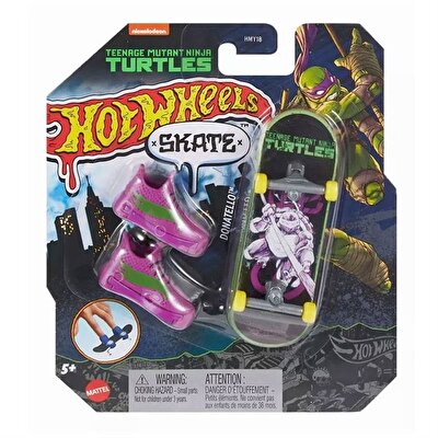 Hot Wheels Skate Parmak Kaykay ve Ayakkabı Paketleri Donatello HVK35