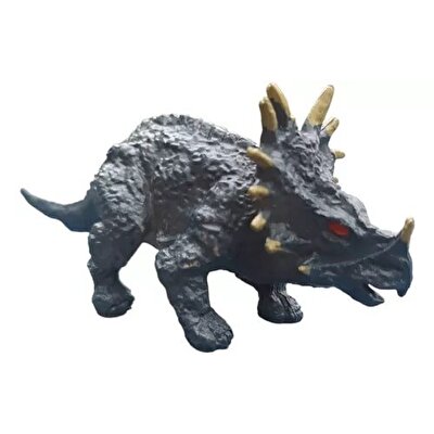 Metal Arabalı Jurassic Era Kauçuk Dinozor Seti Sarı