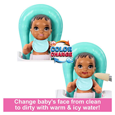 Barbie Bebek Bakıcılığı Oyun Seti HTK34
