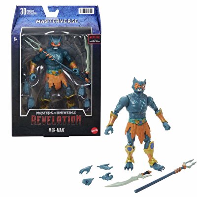 Motu Masterverse Aksiyon Figürleri Revelation Mer-Man HDR43