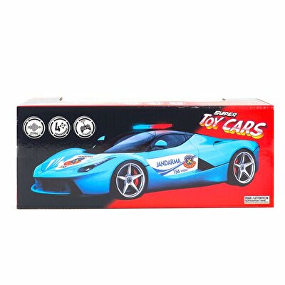 Uzaktan Kumandalı 4 Fonksiyonlu Jandarma Aracı Mavi