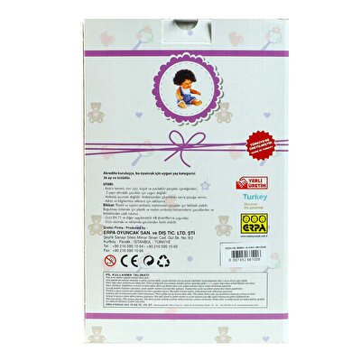 Doğa Et Bebek ve Minik Arkadaşı Kırmızı Benekli Beyaz Elbise