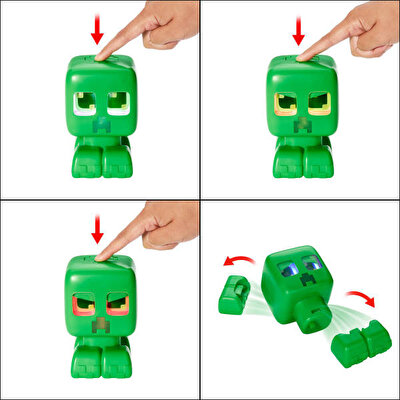 Minecraft Sesli ve Işıklı Evcil Creeper Figürü JGX49