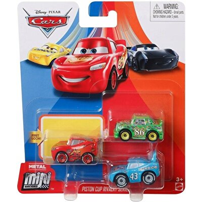 Cars Mini Karakter Arabalar Üçlü Paket GKG64