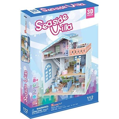 Cubic Fun 3D Puzzle 112 Parça Seaside Villa