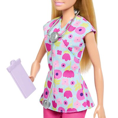 Barbie Kariyer Bebekleri Çocuk Doktoru Oyun Seti JMK12