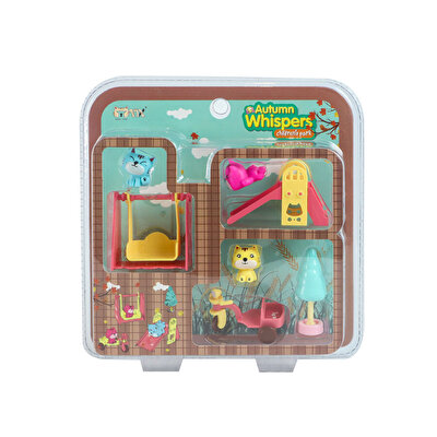 Sevimli Kedi Kaydırak Mavi Ağaçlı HY-078D