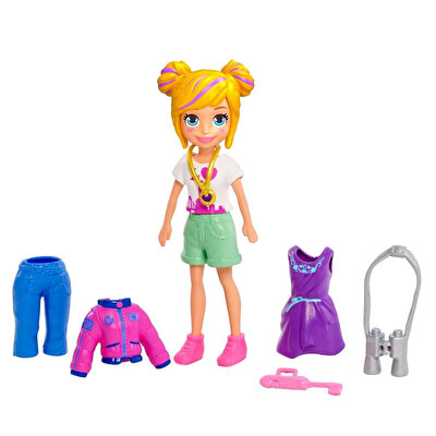 Polly Pocket ve Moda Aksesuarları Seti Sarı Saçlı GDM02