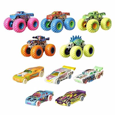 Hot Wheels Monster Trucks Karanlıkta Parlayan Araçlar Paketi HCB57