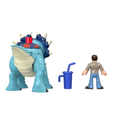 Imaginext Jurassic World Araçlar Pachyrhinosaurus & Lovary GMR17