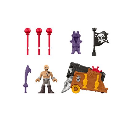 Imaginext Korsan Figürleri Davey Jones ve Triple Cannon DHH74
