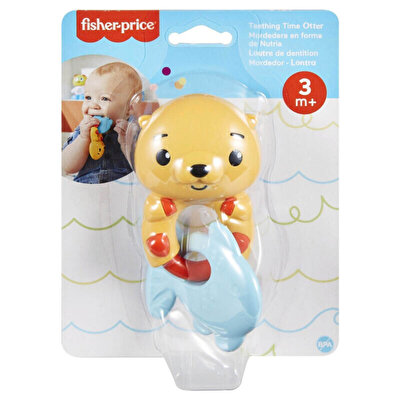 Fisher Price Eğlenceli Dostlar Dişlik ve Çıngıraklar Teething Time Otter HKD69
