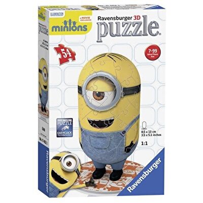 3D Puzball Minions 54 Parça Puzzle