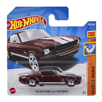 Hot Wheels Tekli Arabalar 65 Mustang 2+2 Fastback HCX81