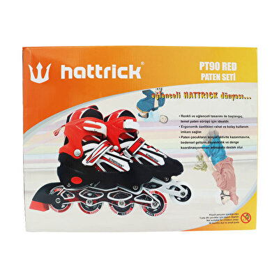 Hattrick PT 90 Kırmızı Paten M 34-37