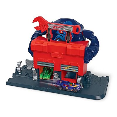 Hot Wheels Şehirde Yaratık Macerası Oyun Seti Serisi Gorilin Garaj Saldırısı GJK89