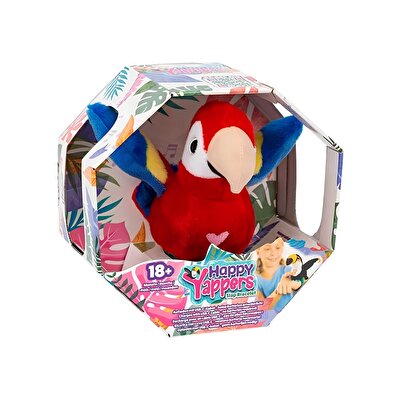 Happy Yappers Slap Bant Kırmızı Konuşan ve Taklit Eden Papağan