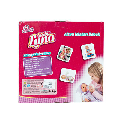 Baby Luna Altını Islatan Yemek Setli̇ Bebek Ay Yıldızlı Pembe Elbi̇se