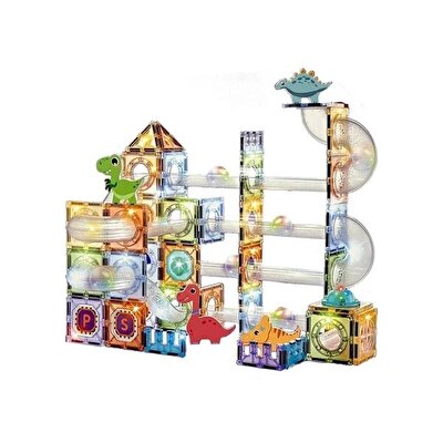 Magnetic Tiles 3D Mıktnatıslı Light Manyetik Yapı Blokları 108 Parça