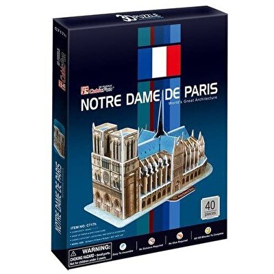 Cubic Fun 3D Puzzle 40 Parça Notre Dame Kilisesi Fransa