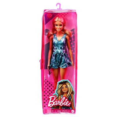 Barbie Büyüleyici Parti Bebekleri Mavi Şort Tulumlu GRB65