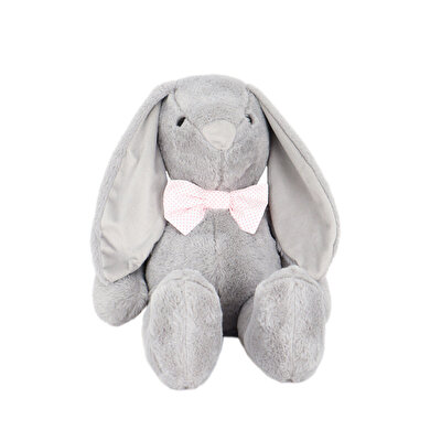 Papyonlu Uzun Kulak Tavşan Gri 60 Cm