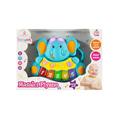 Türkçe Fil Masalcı Piyano Mavi