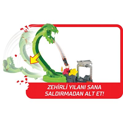 Hot Wheels Zehirli Yılanla Çarpışma Oyun Seti GTT93
